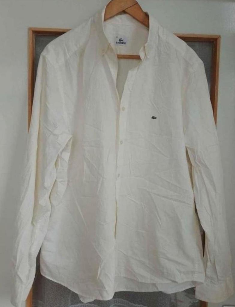 Lacoste, Kleding | Heren, Overhemden, Ophalen of Verzenden, Zo goed als nieuw, Halswijdte 41/42 (L)