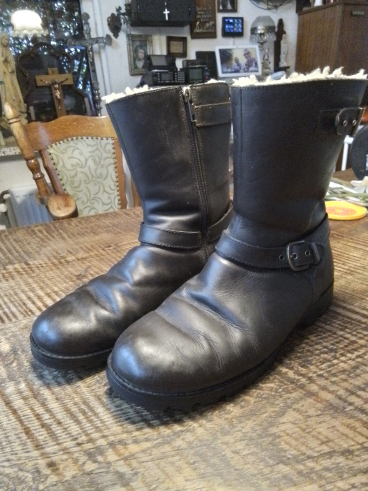 uggs leer mt 40, Kleding | Dames, Schoenen, UGG, Bruin, Lage of Enkellaarzen, Ophalen of Verzenden