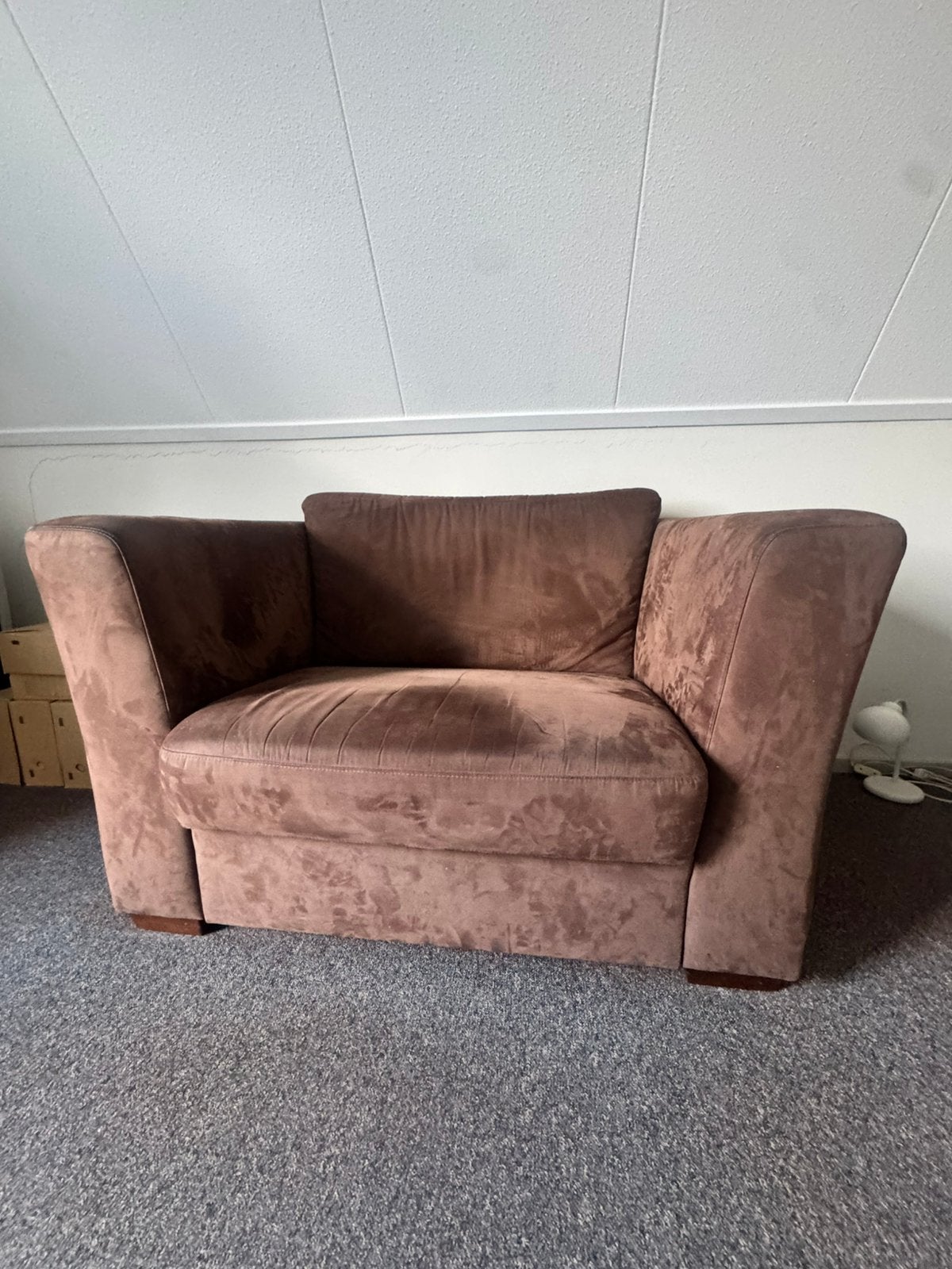 Loveseat, Ophalen, Zo goed als nieuw, Bruin, Eén