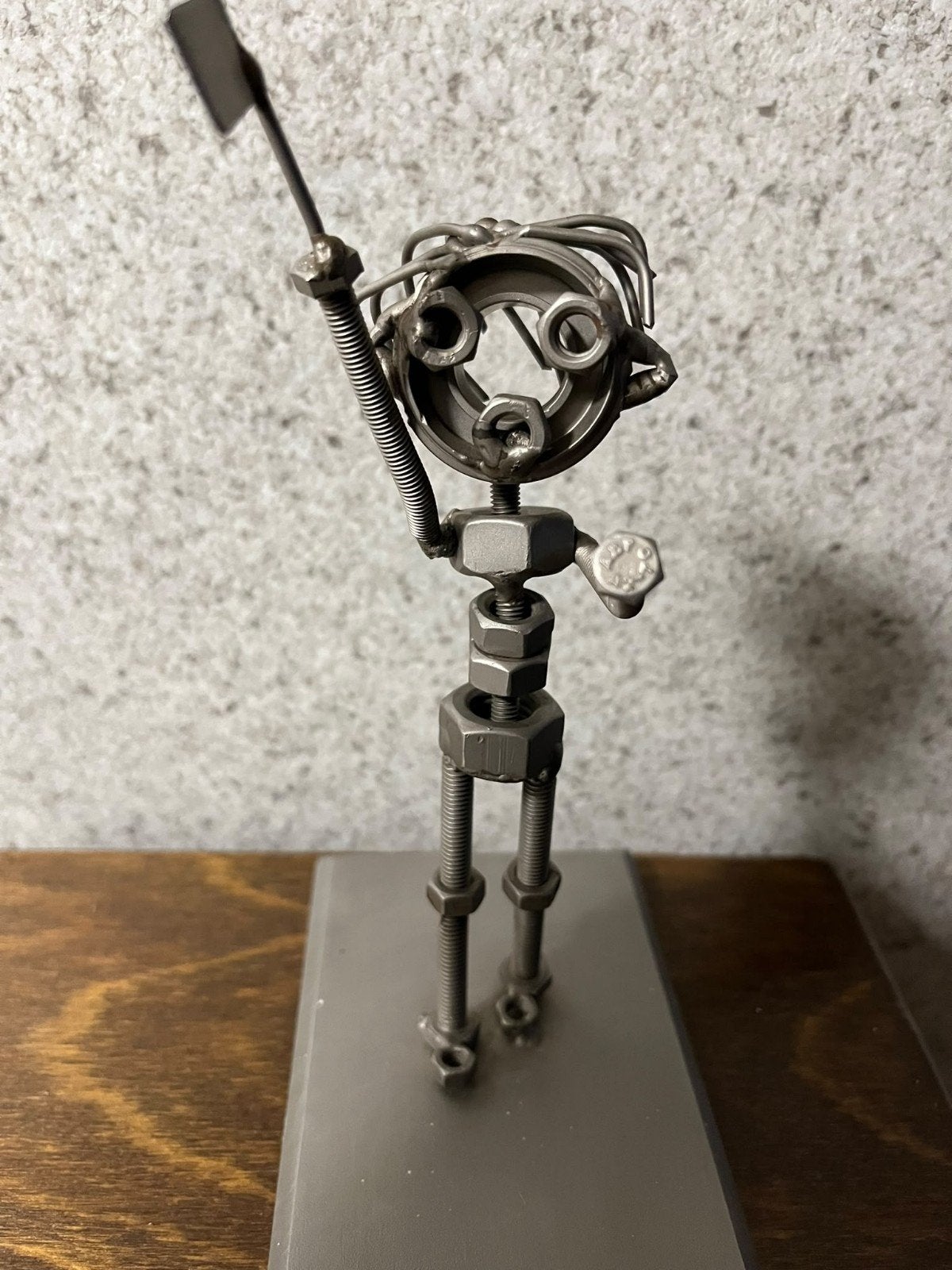 Metalen beeld, Minder dan 20 cm, Ophalen of Verzenden, Beeld, Handgemaakt