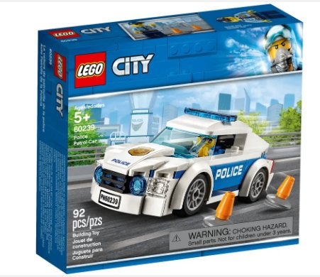 LEGO City Politiepatrouille Auto - 60239, City, Nieuw, Ophalen of Verzenden, Complete set