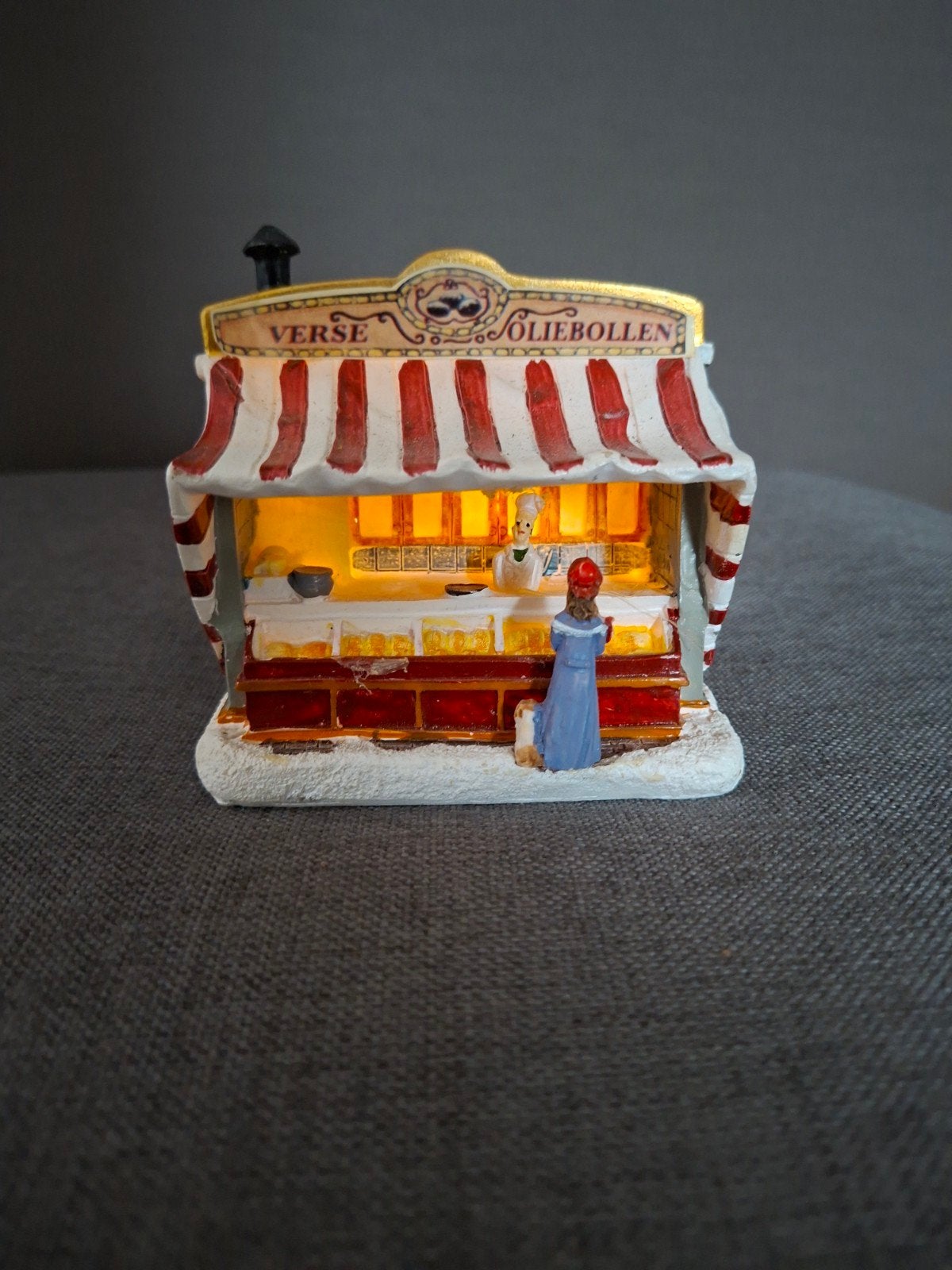 kerstdorp,  oliebollenkraam met Verlichting, Ophalen of Verzenden, Zo goed als nieuw