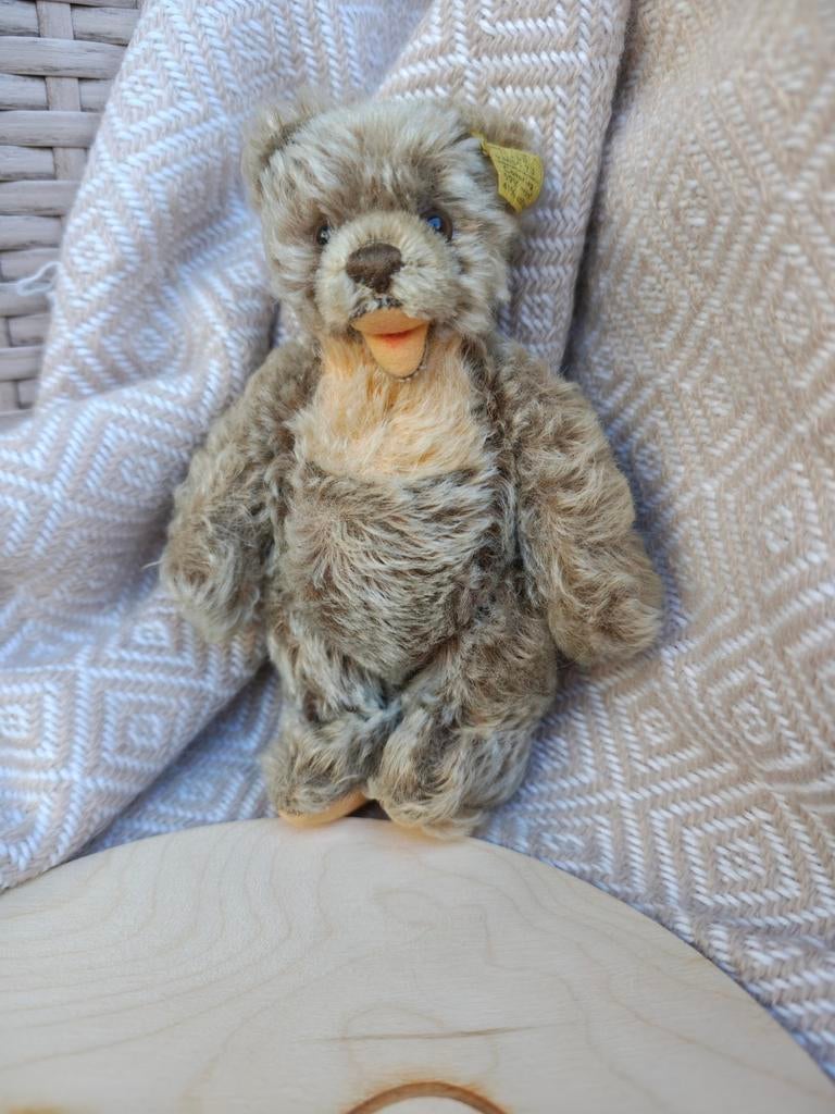 Steiff teddybeer vintage oud knop label karaktervol, Ophalen of Verzenden, Gebruikt, Stoffen beer, Steiff