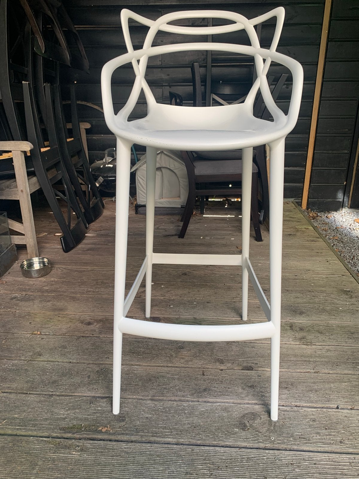 Kartell Masters Barstoel zithoogte 75 cm., Ophalen, Kunststof, Met voetsteun, 60 tot 90 cm