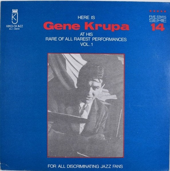 Gene Krupa At His Rare Of All Rarest Performances Vol. 1, LP, Gebruikt, Ophalen of Verzenden, 12 inch