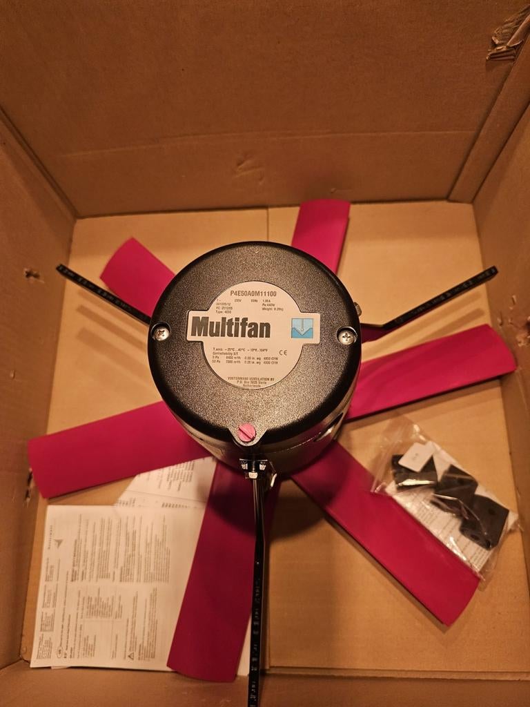 Multifan Stal/Kas Ventilator 1 Fase 230V NIEUW, Ophalen, Nieuw, Ventilator