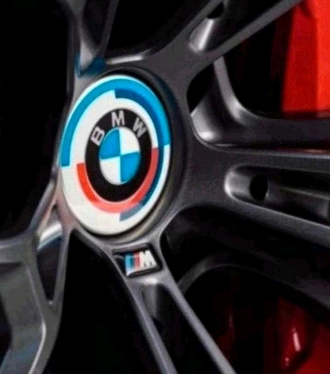 Nieuwe 50 jaar BMW naafdoppen 56 mm, Verzenden