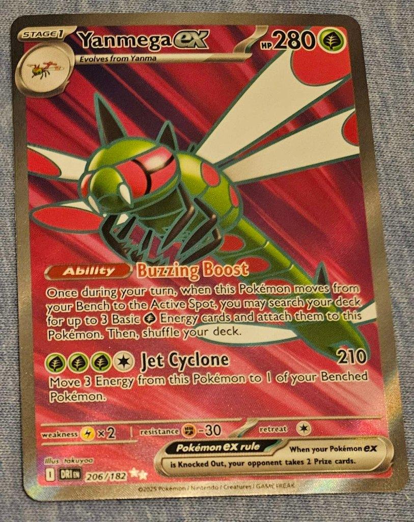 Pokemon Yanmega ex (DRI 206), Ophalen, Nieuw, Losse kaart, Foil