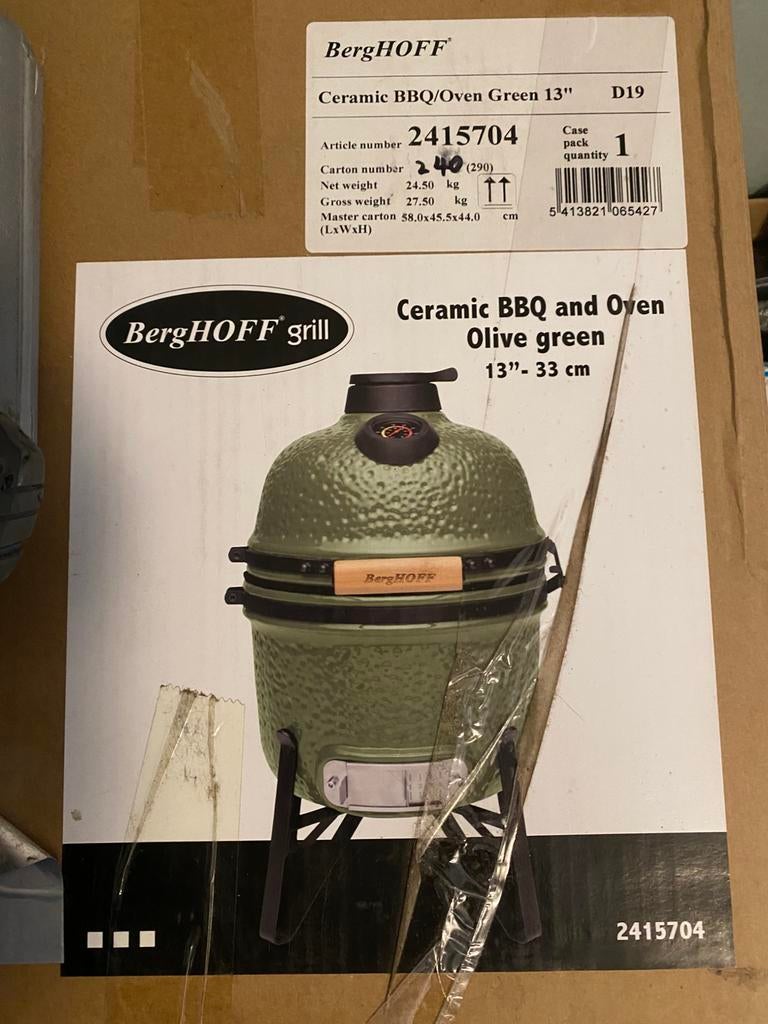 Berghoff keramische BBQ, nieuw in doos, Ophalen, Nieuw