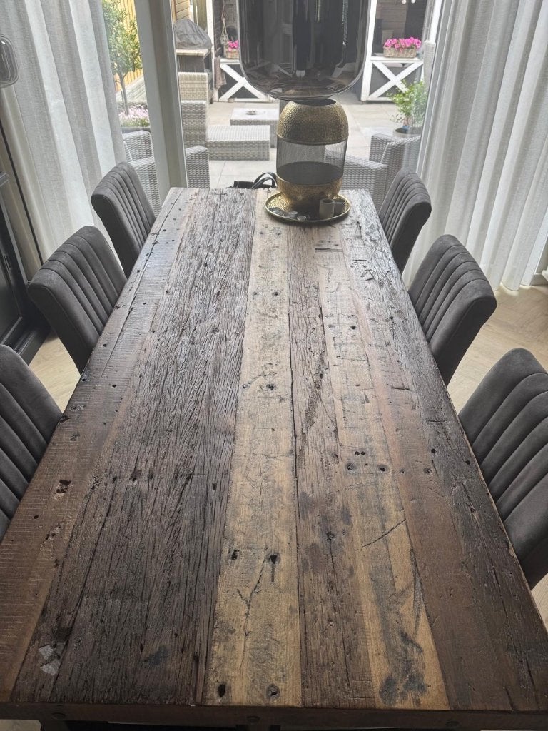 Eettafel, Huis en Inrichting, Tafels | Eettafels, Ophalen, Gebruikt, 200 cm of meer, 50 tot 100 cm