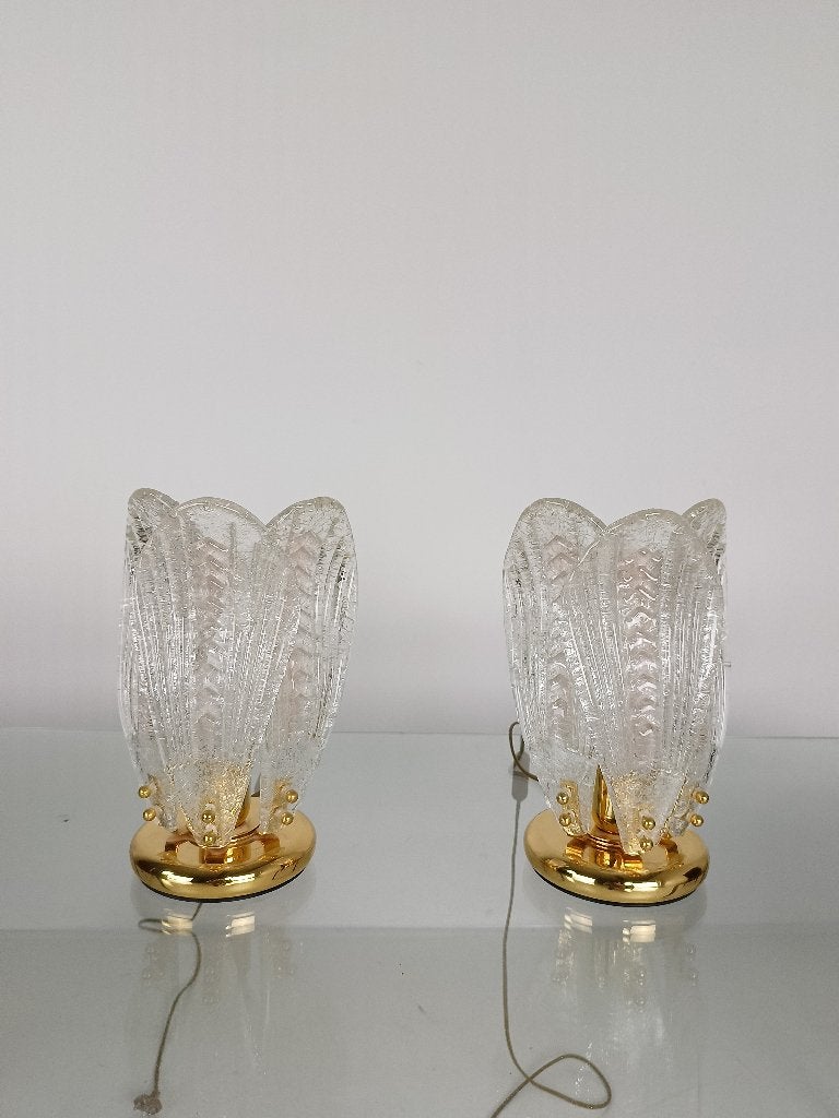 Italian Murano Glass Petali Table Lamp, 1970s, Antiek en Kunst, Ophalen of Verzenden