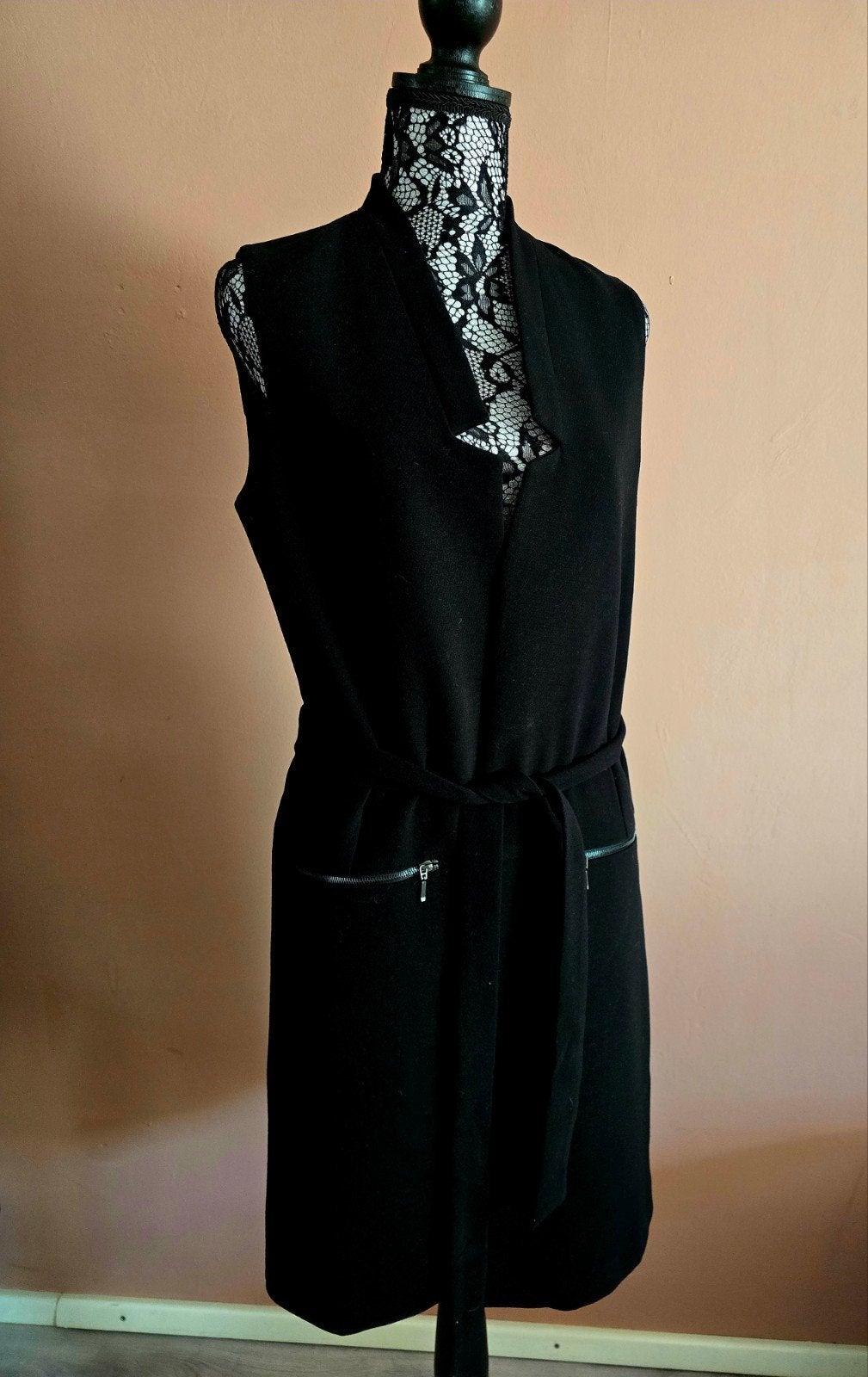 *NIEUW* CHIQUE LANGE GILET MOODS 38 - INFO ZIE ADVERTENTIE, Maat 38/40 (M), Zwart, Nieuw, Ophalen of Verzenden