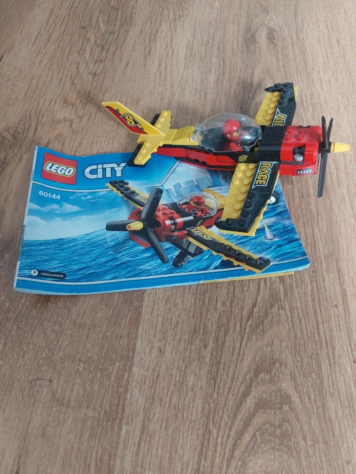 Lego 60144 Race vliegtuig, Kinderen en Baby's, Lego, Ophalen of Verzenden, Inclusief instructies, Complete set