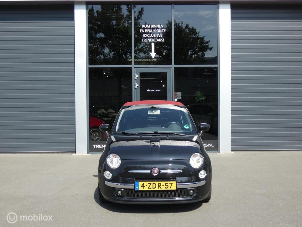 Fiat 500 C 0.9 TwinAir Turbo Cult, Auto's, Gebruikt, Cabriolet, Zwart, Bedrijf