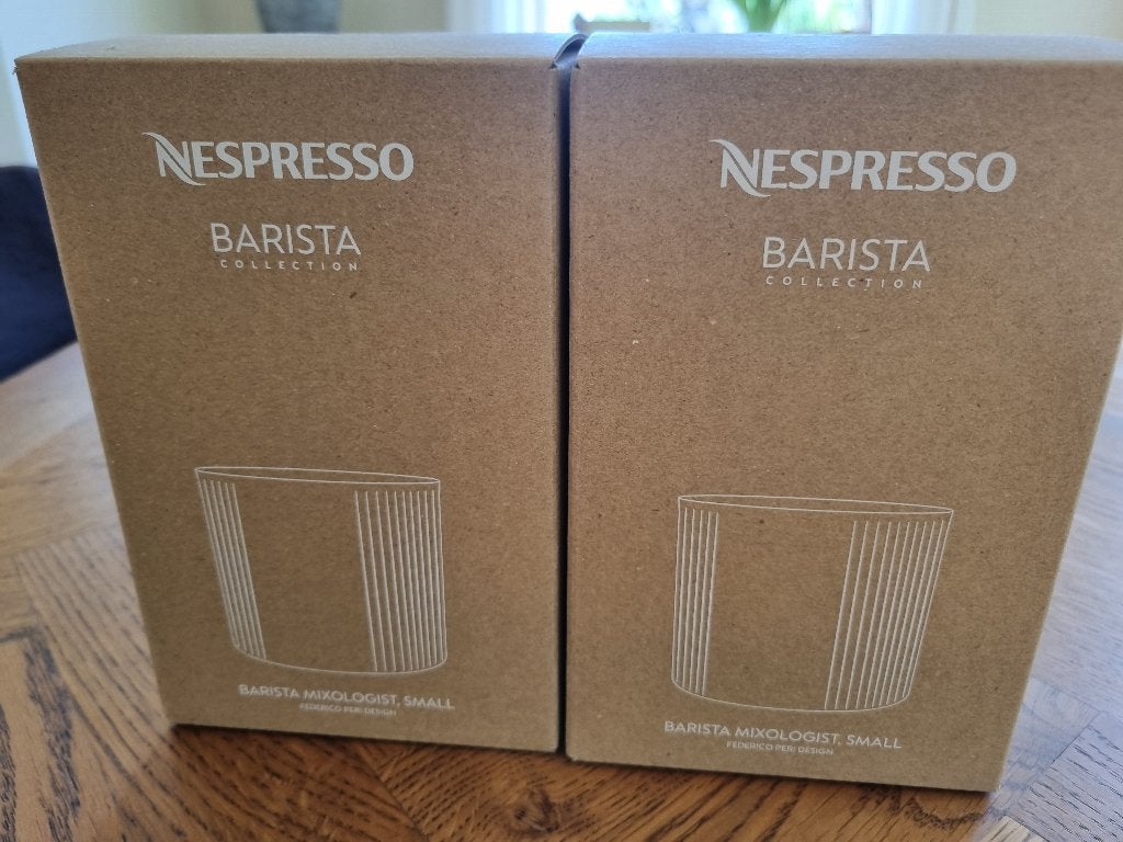 Nespresso barista glazen small, Ophalen, Nieuw, Glas, Overige stijlen