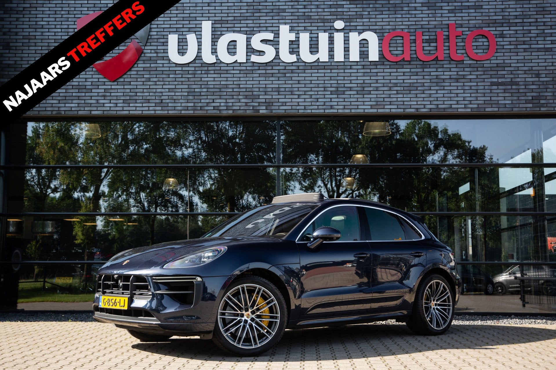Porsche Macan 2.9 Turbo , Keramisch, 18-voudig, Burmester, A, Auto's, Automaat, Gebruikt, Euro 6, Blauw