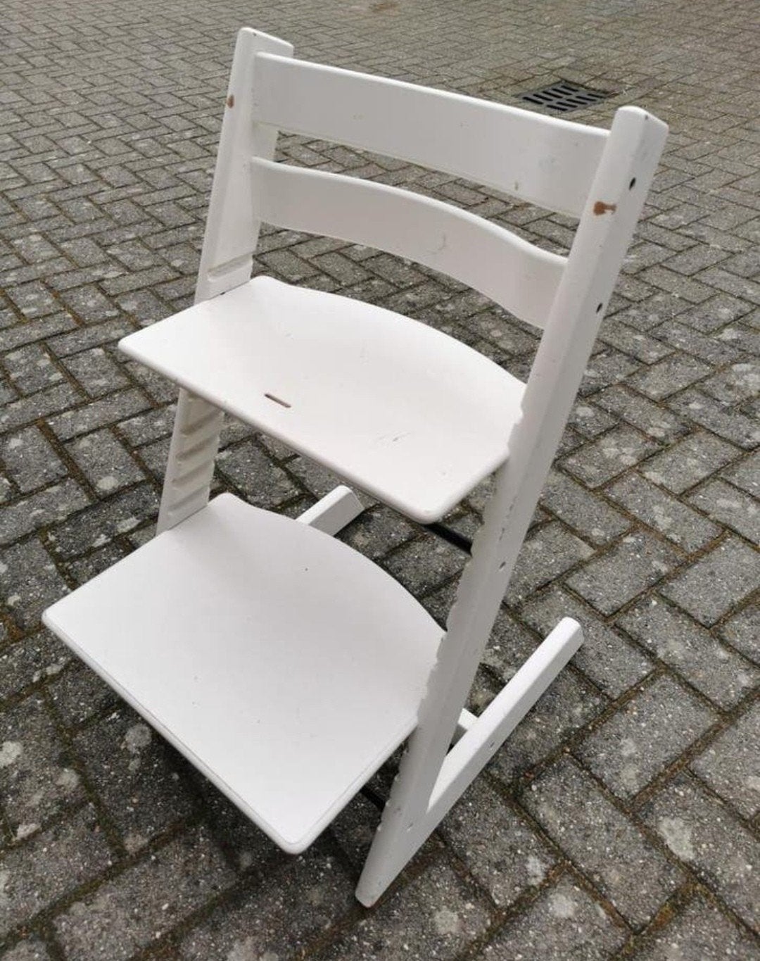 Stokke Tripp trapp, Ophalen, Gebruikt, Meegroeistoel, Aanschuifbaar