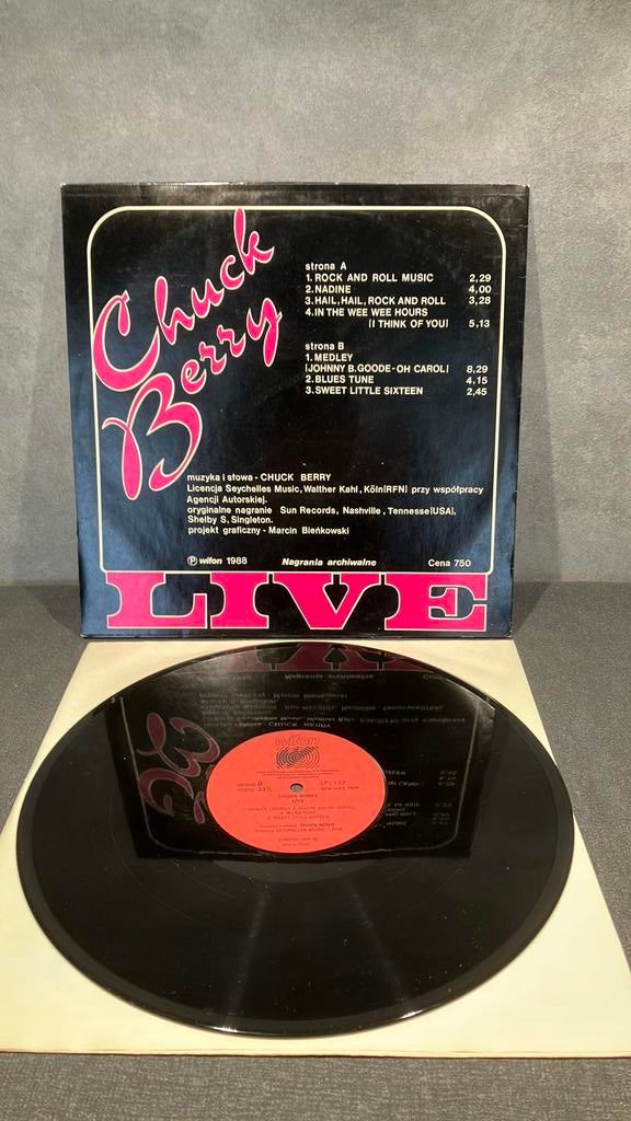 Chuck Berry.  Live, Ophalen of Verzenden, Zo goed als nieuw, 12 inch, Rock-'n-Roll