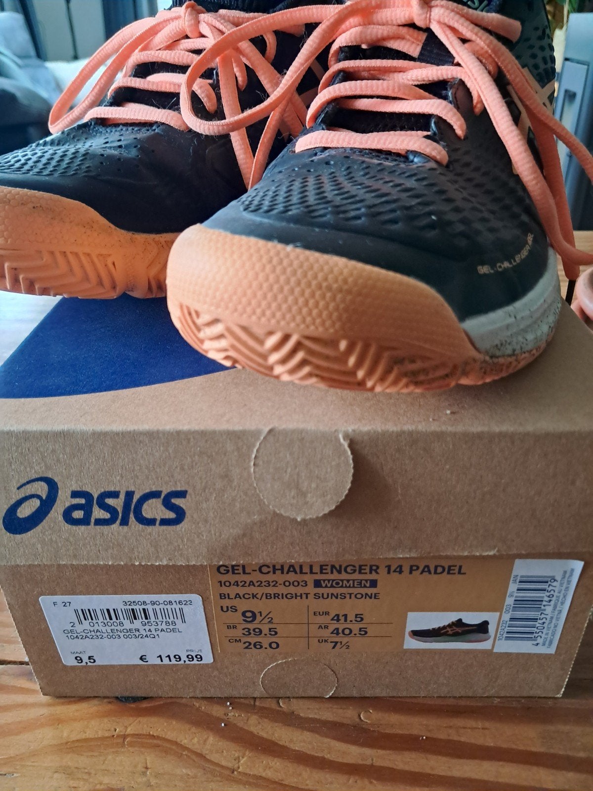 ASICS Gel-Challenger 14 Padel schoenen - Maat 41.5, Ophalen of Verzenden, Zo goed als nieuw, Padelschoenen