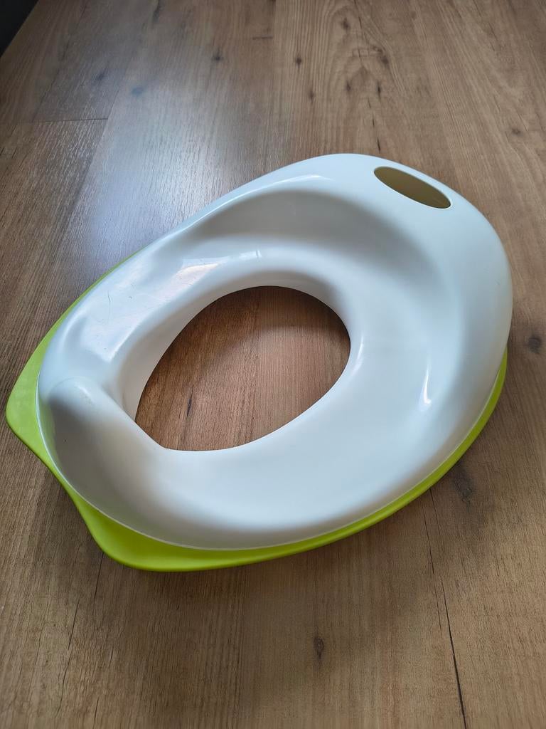 Ikea TOSSIG WC bril verkleiner - Groen/Wit, Ophalen, Gebruikt