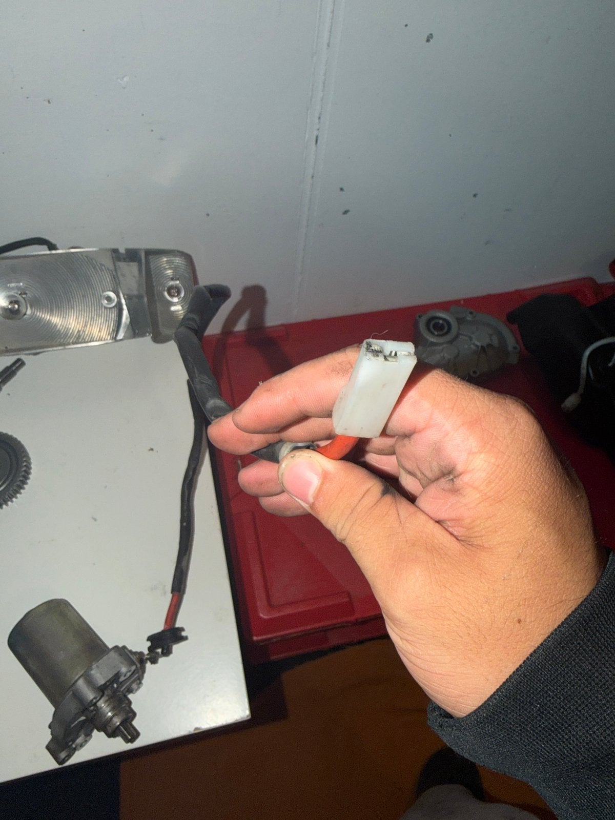 Startmotor 125cc-180cc, Fietsen en Brommers, Ophalen of Verzenden, Gebruikt, Uitlaat