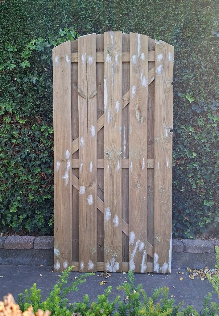 Poortdeur met toog zonder sleutelgat (Nieuw, Geimpregneerd), Tuin en Terras, Tuinpoorten, Ophalen, Minder dan 100 cm, Nieuw, Draaipoort