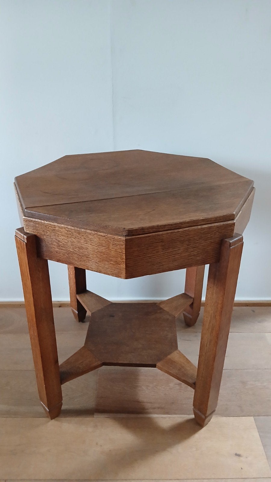Art Deco bijzettafel / plantentafel / salontafel, Ophalen, Overige vormen, 55 tot 75 cm, 60 cm of meer