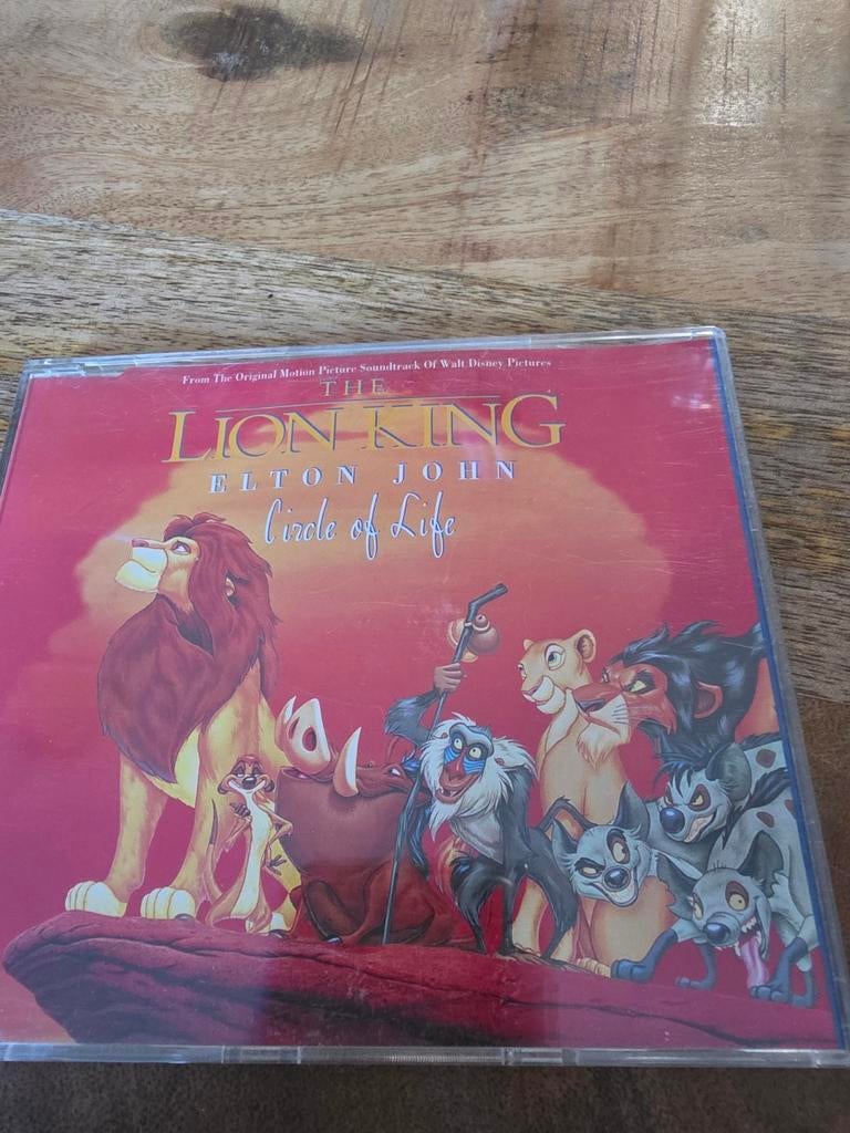 The Lion King - Elton John - Circle of Life CD Single, Ophalen of Verzenden, Gebruikt