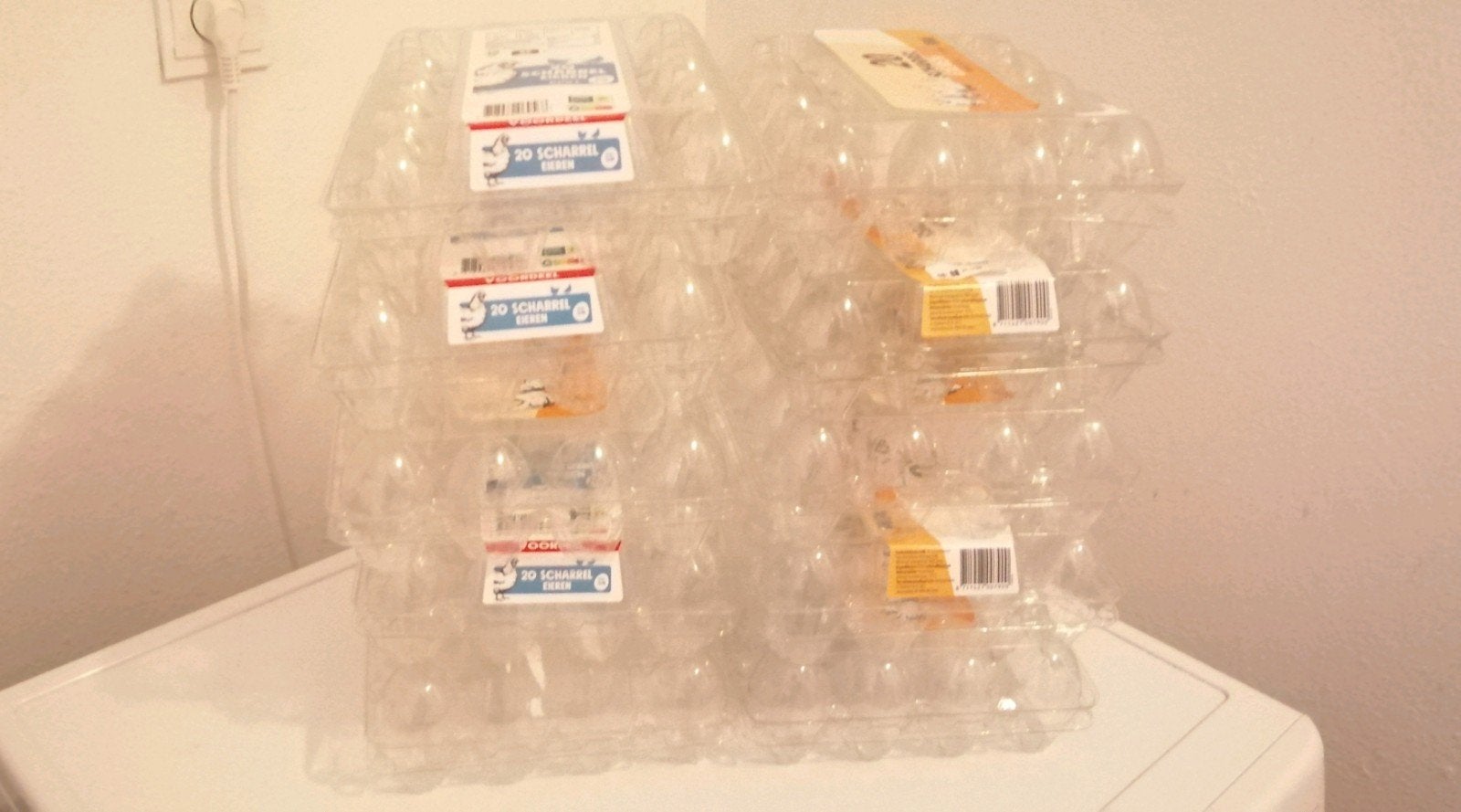Partij plastic Eiertrays, Dieren en Toebehoren, Ophalen of Verzenden, Gebruikt