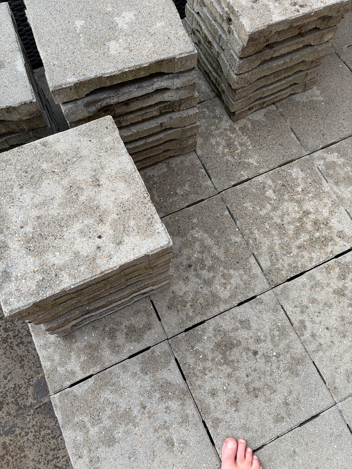 Dakterras tegels 30x30 cm, Tuin en Terras, Ophalen, Gebruikt, Beton, Terrastegels