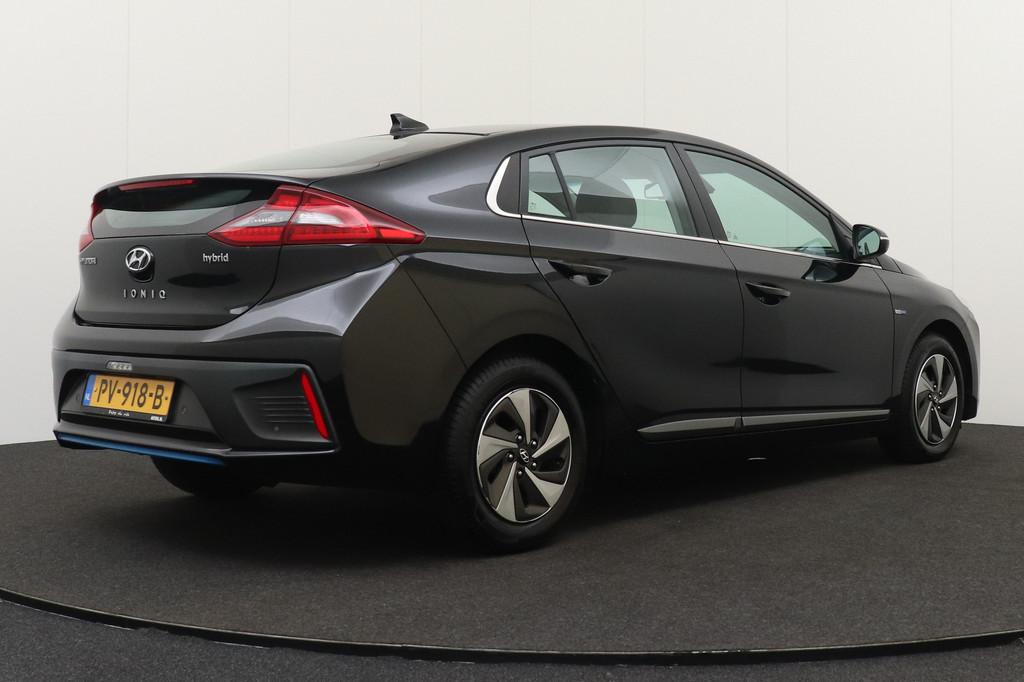 Hyundai IONIQ 1.6 Aut. Hybride GDi Comfort Camera Carplay Xe, Stof, Gebruikt, Zwart, Origineel Nederlands