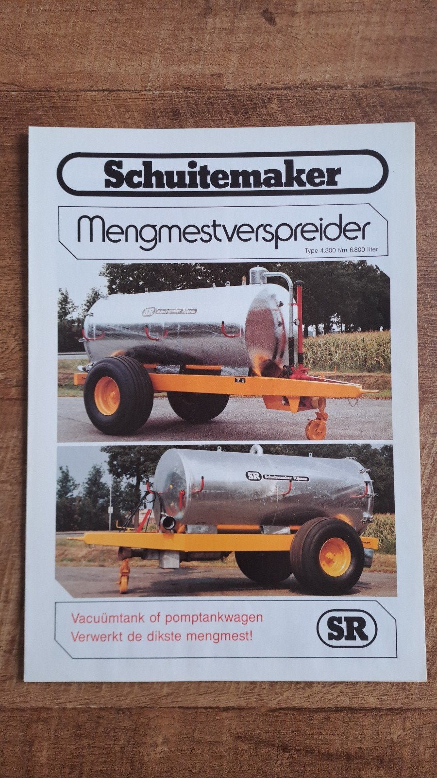 Folder Schuitemaker mengmestverspreider, giertonnen, Ophalen of Verzenden, Zo goed als nieuw, Folder