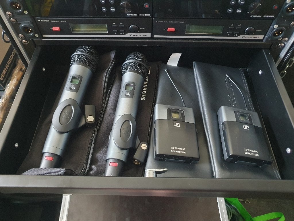 wireless sennheiser xsw2 835 / beltpack, Ophalen, Zo goed als nieuw, Zangmicrofoon, Draadloos