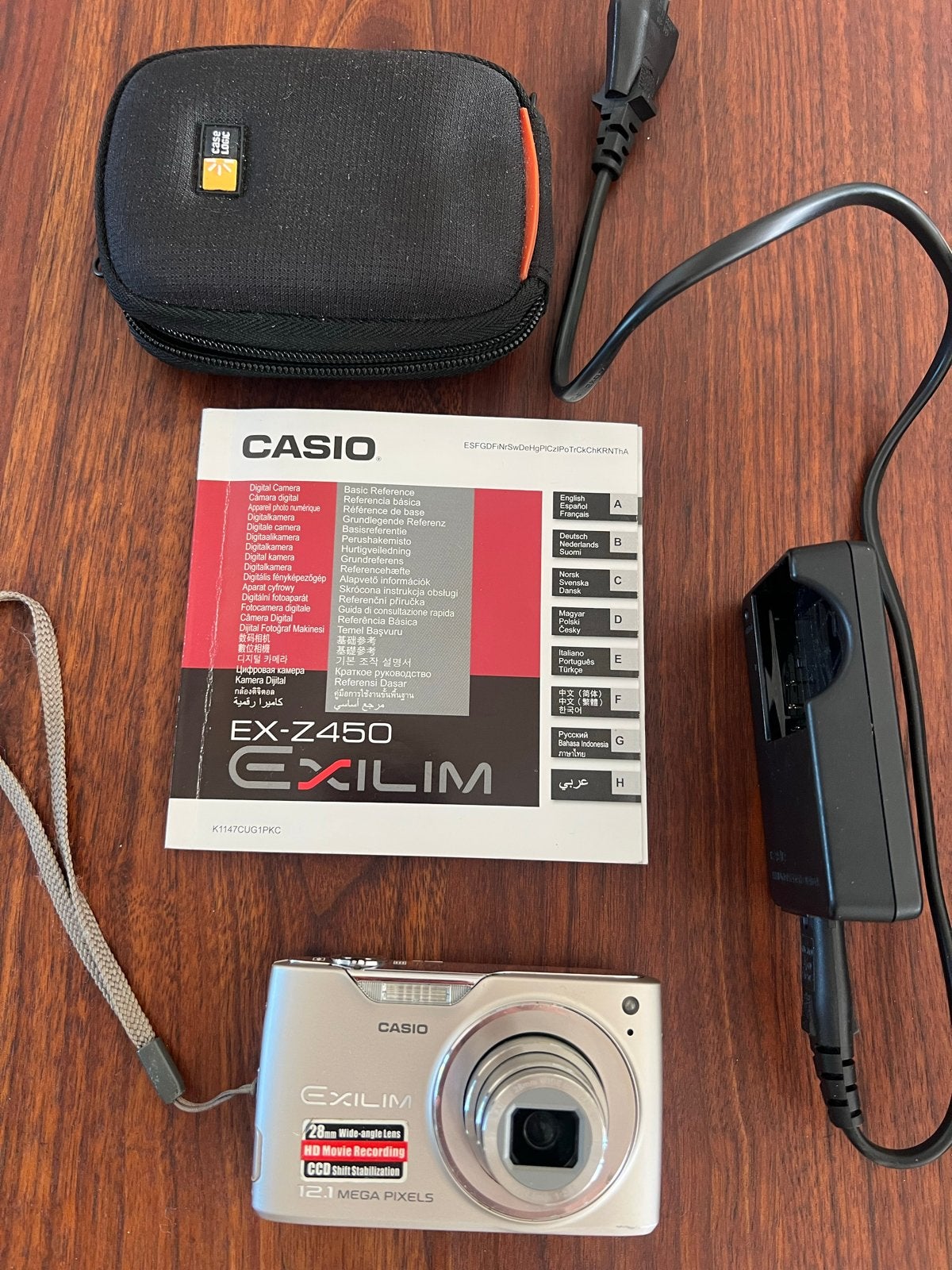Casio Exilim EX-Z450 Digitale Camera 12.1 MP met Zoom, Casio, Gebruikt, Oplader, Beeldstabilisatie