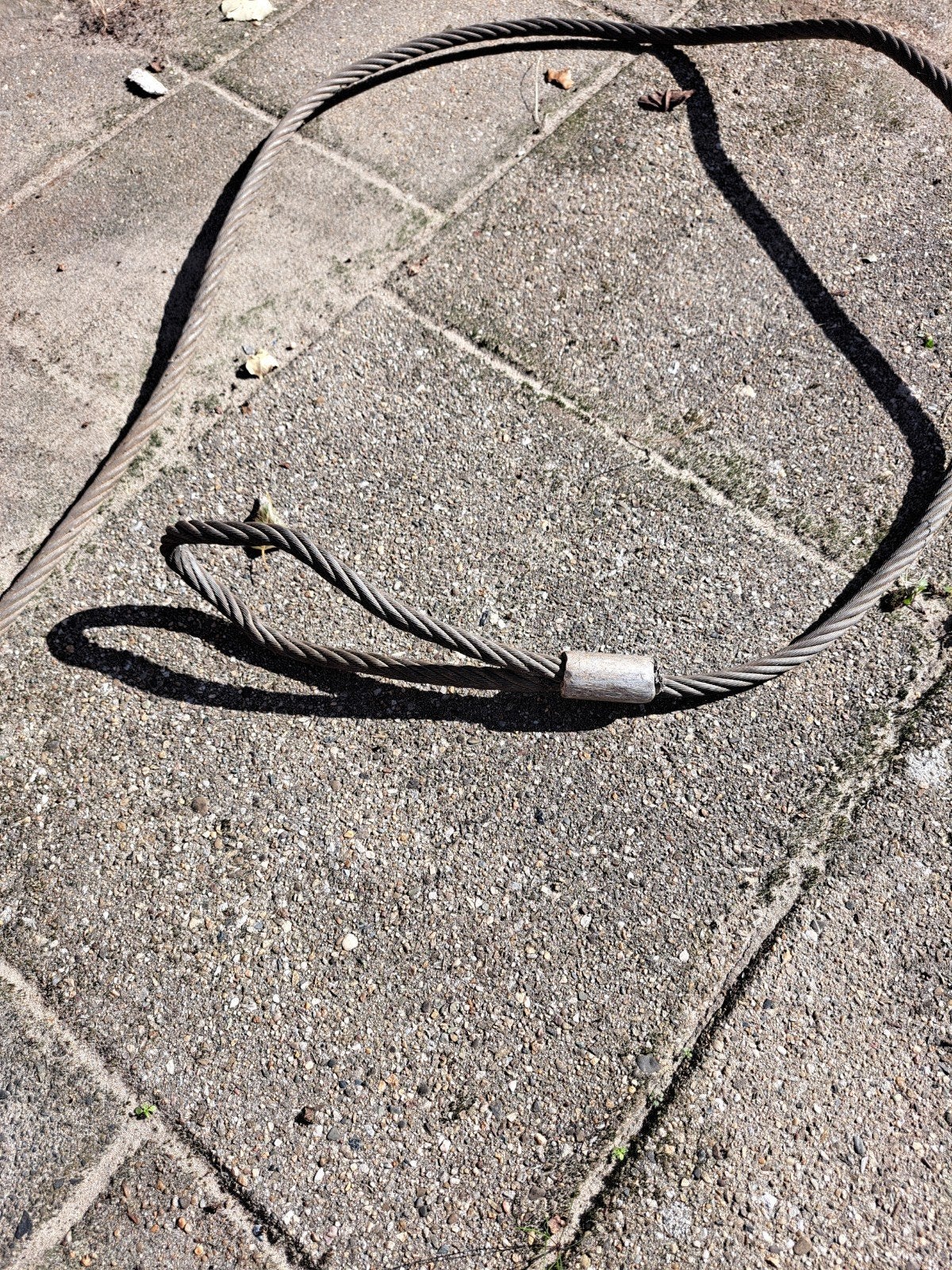 staalkabel 2 ogen, Gebruikt, 250 mm of meer, Overige typen, Ophalen of Verzenden
