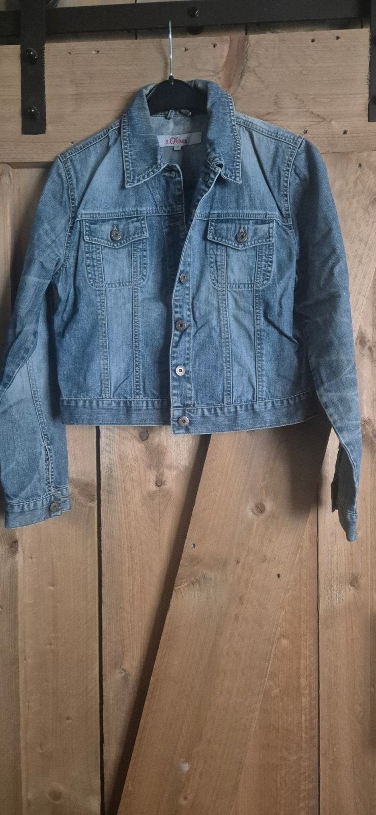 Spijkerjasje  38, Maat 38/40 (M), Blauw, Ophalen of Verzenden, S.Oliver