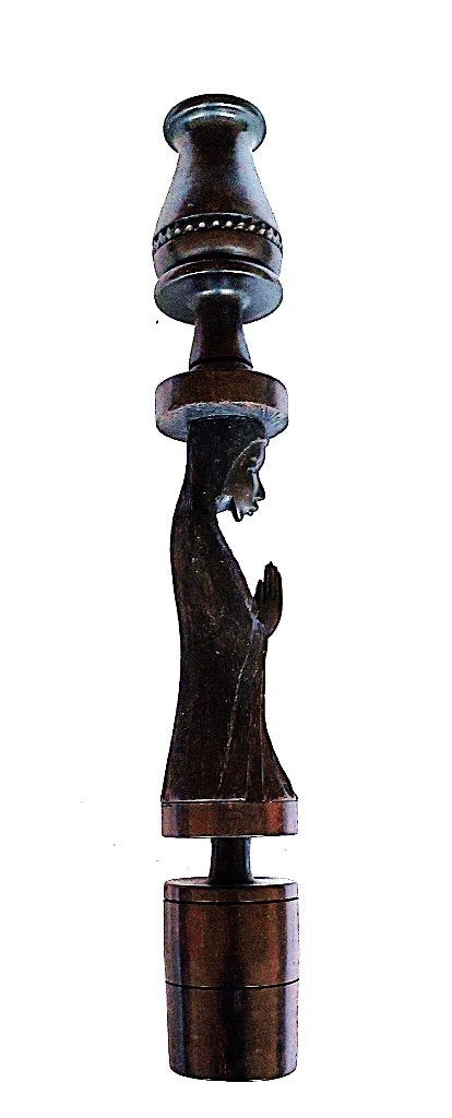 Afrikaans Madonna kaars houder,in Makonde-stijl, Ophalen of Verzenden