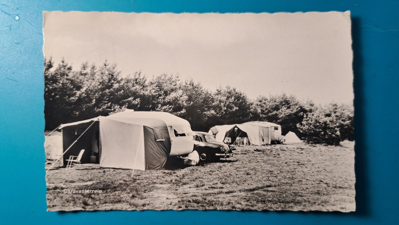 Luyksgestel De Zwarte Bergen. Caravanterrein 1962, Ophalen of Verzenden, 1960 tot 1980, Gelopen, Noord-Brabant