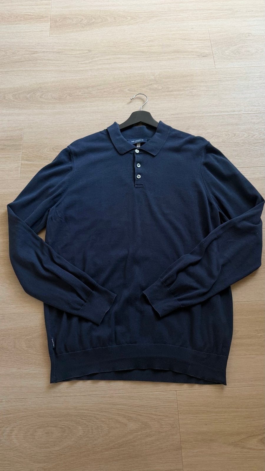 Mr Marvis Polo Lange Mouwen Maat L, Ophalen of Verzenden, Zo goed als nieuw, Maat 52/54 (L), Blauw