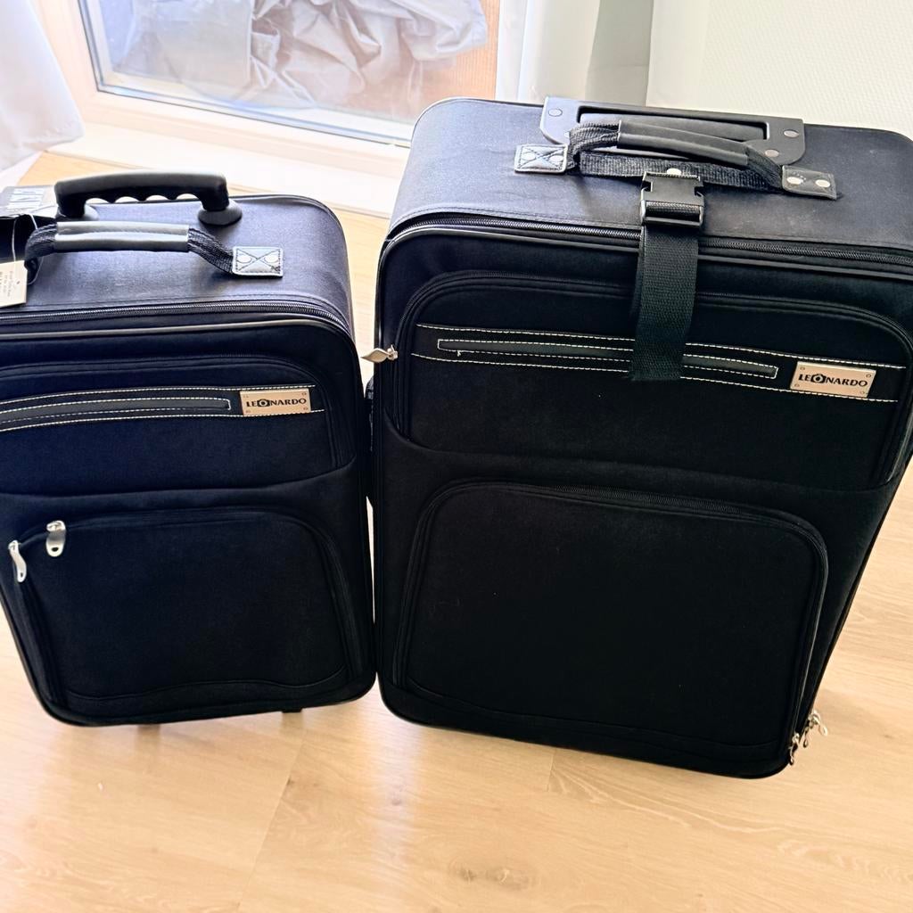 Leonardo Trolley Set EVA 10-delig - Zwart, 30 cm of meer, Zwart, Nieuw, 75 cm of meer