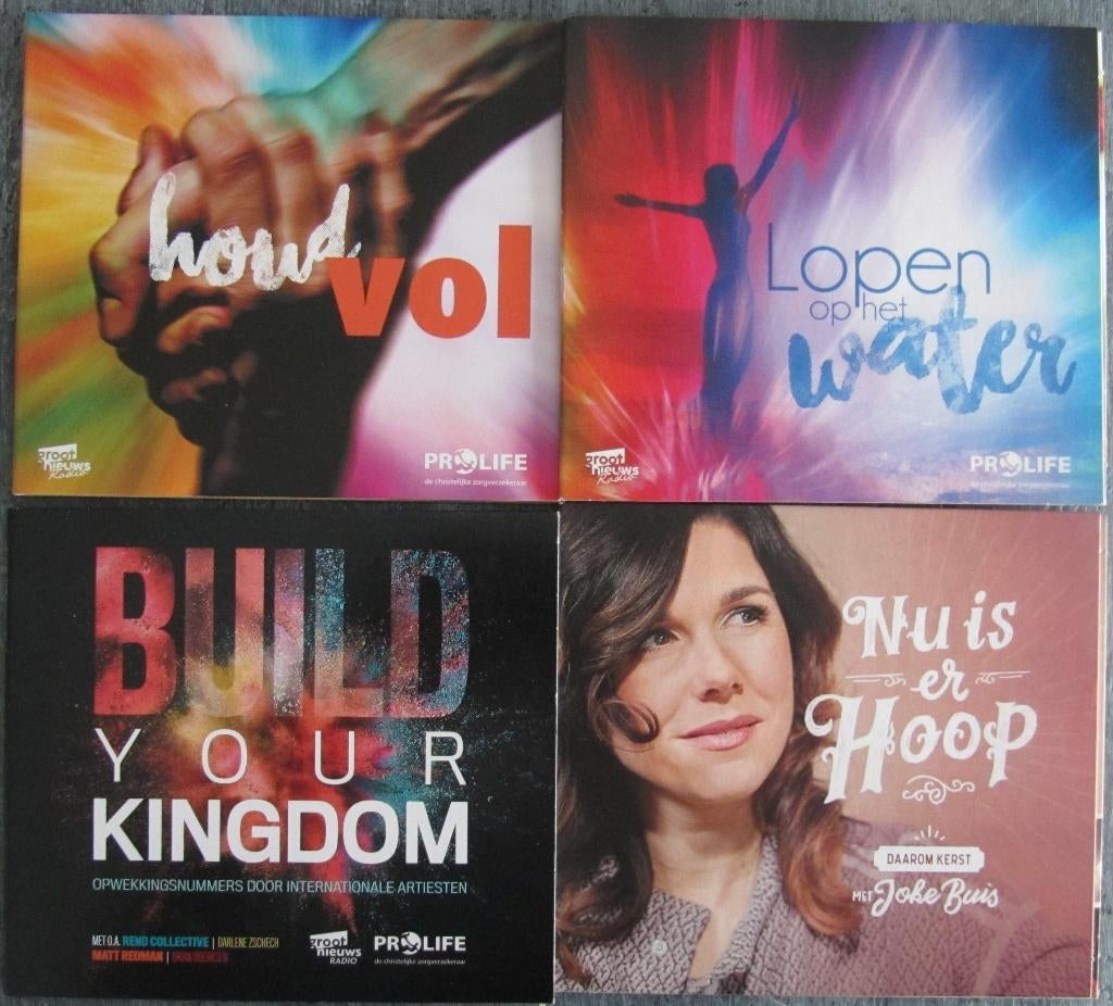 4 CD's met veel verschillende artiesten, Cd's en Dvd's, Cd Singles, Gebruikt, Religie en Gospel, Verzenden