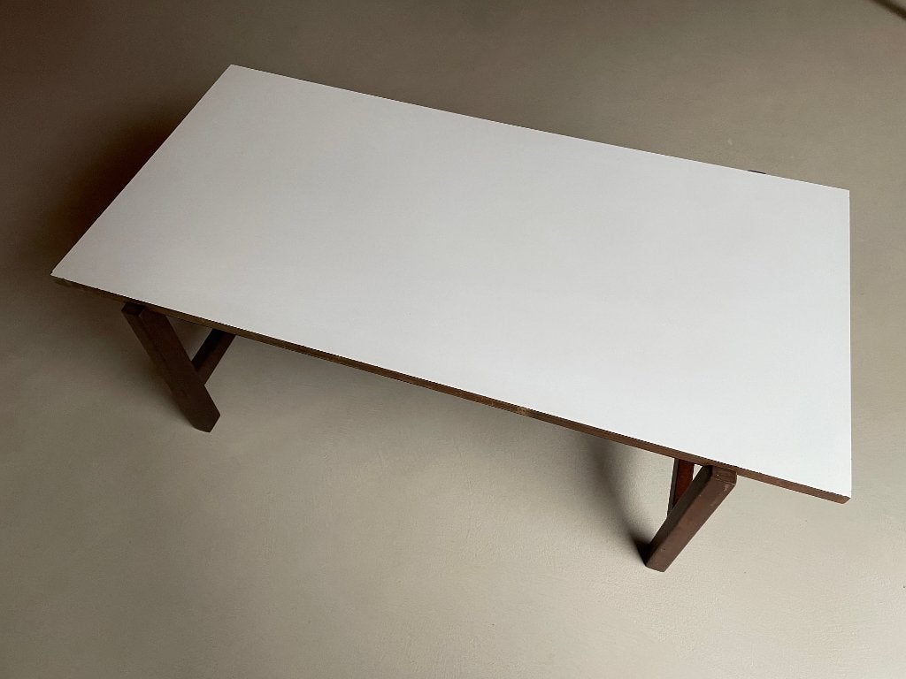Salontafel TH08 Pastoe Braakman, Ophalen, Gebruikt, 100 tot 150 cm, Teakhout
