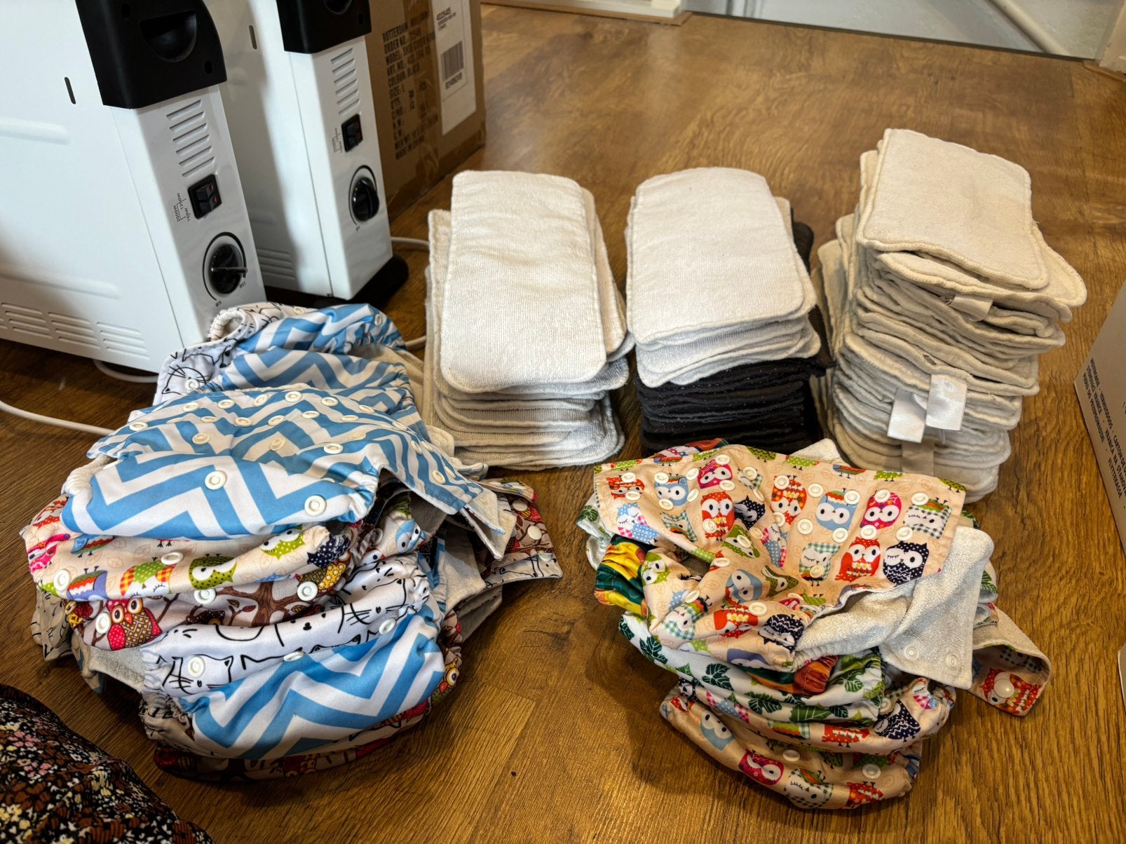 22x wasbare bamboe luiers -pakket 2, Ophalen of Verzenden, Gebruikt, Jongetje of Meisje