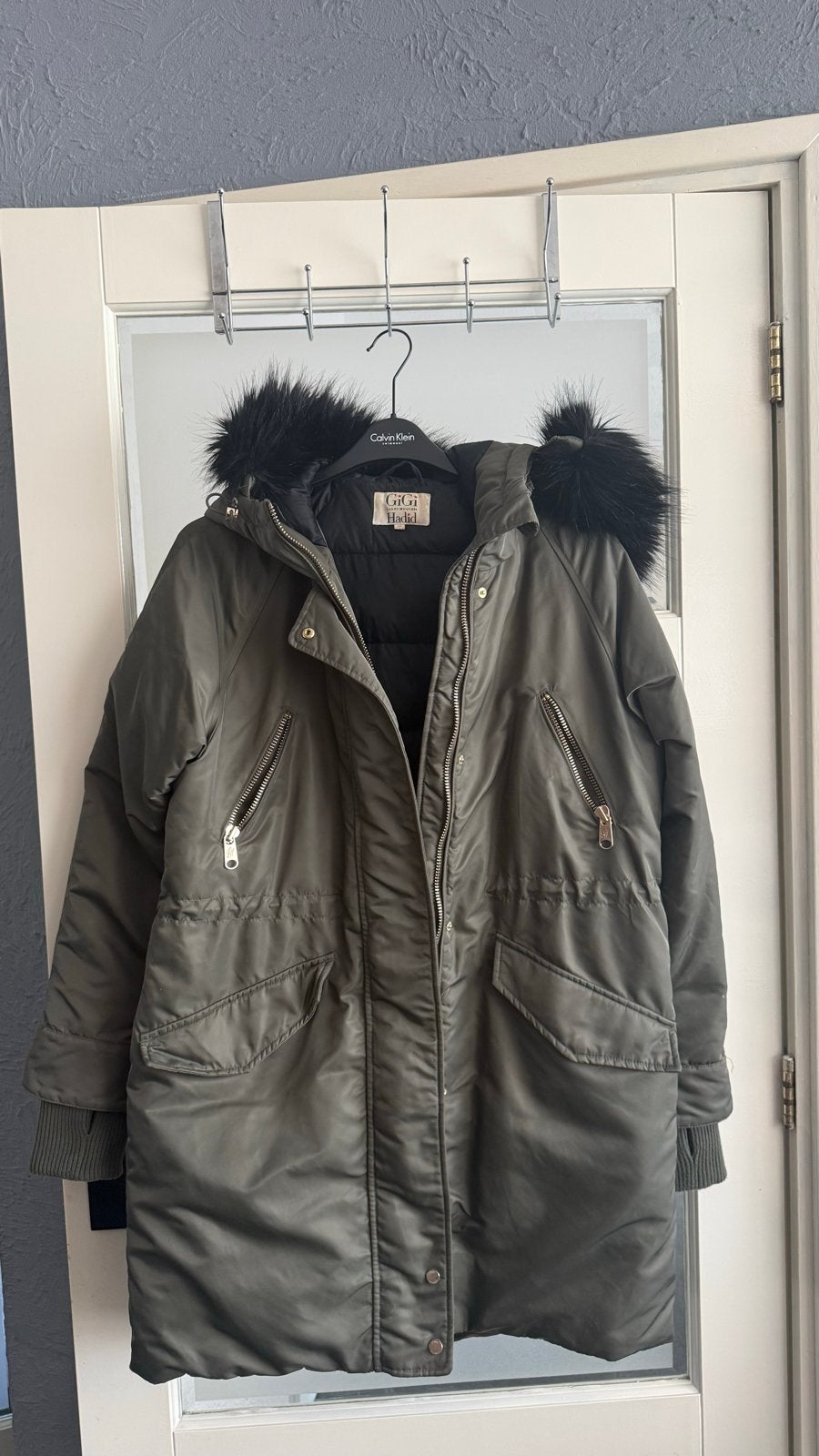 Gigi Hadid x Tommy Hilfiger winterjas groen, Ophalen of Verzenden, Gedragen, Maat 36 (S), Groen