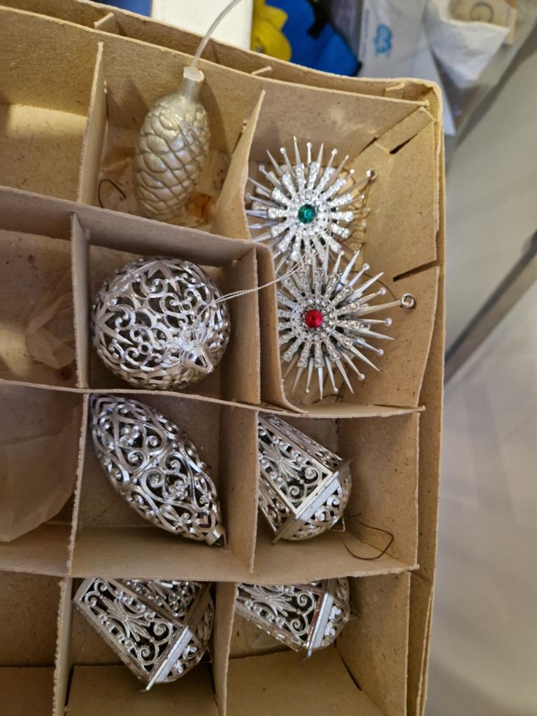 Vintage kerstballen kerst, Ophalen of Verzenden