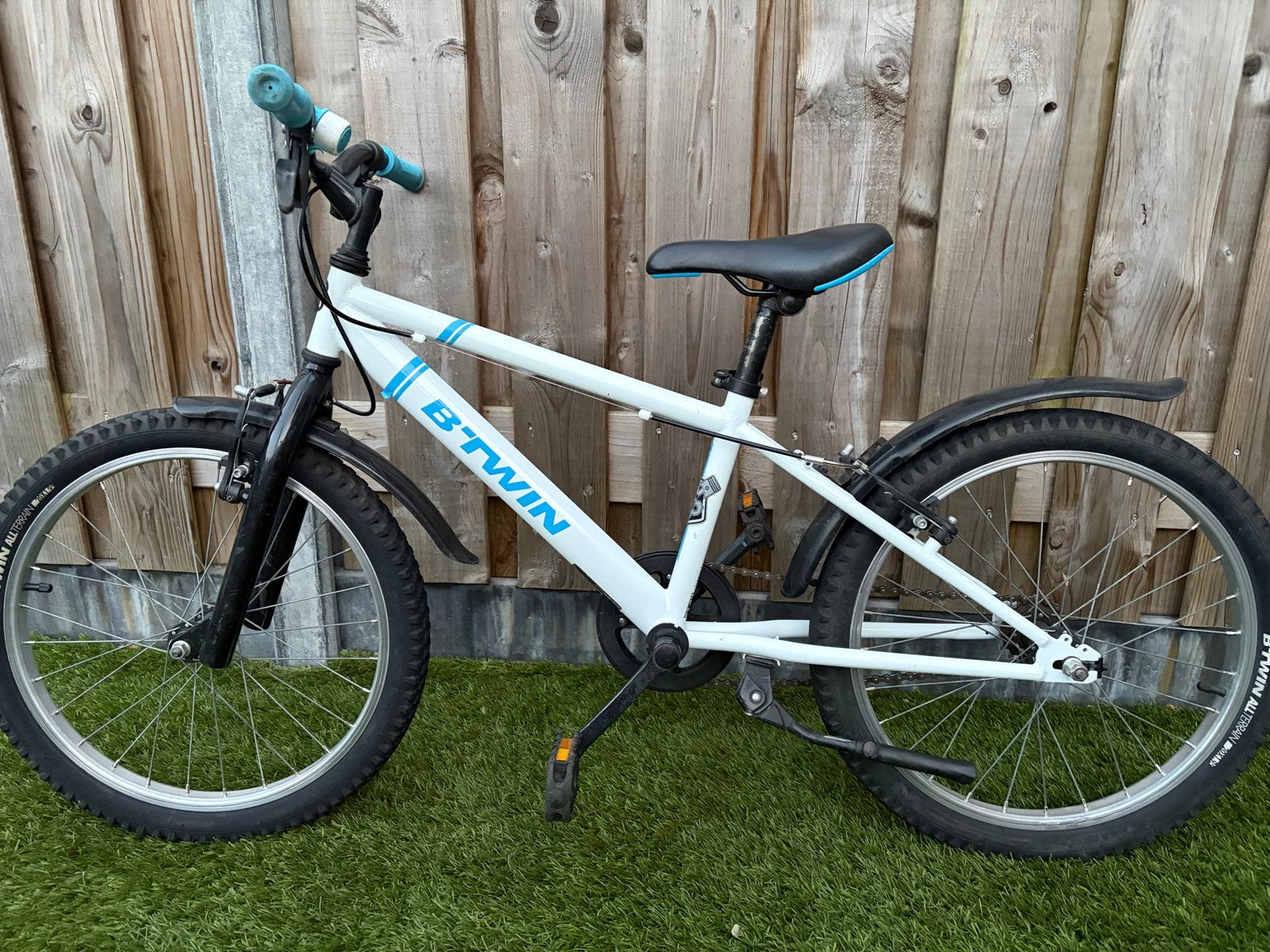 B'Twin kinderfiets 20 inch, Ophalen, Gebruikt, Velgrem, 20 inch of meer