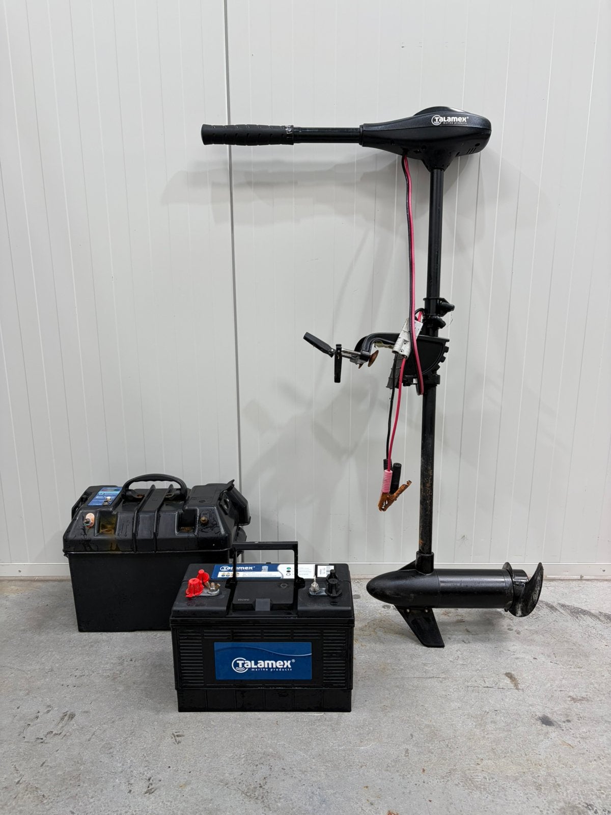 Talamex TM 48 met Talamex accu en accubak, Ophalen, Zo goed als nieuw, Motor en Techniek