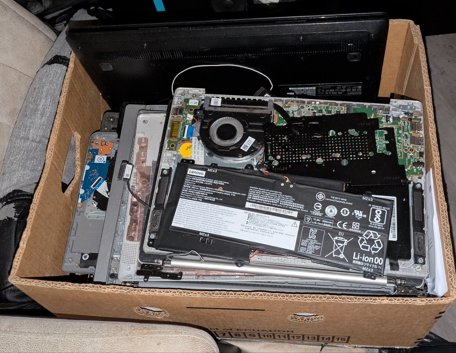 Laptop onderdelen, Ophalen of Verzenden, Gebruikt, Overige typen, Overige soorten