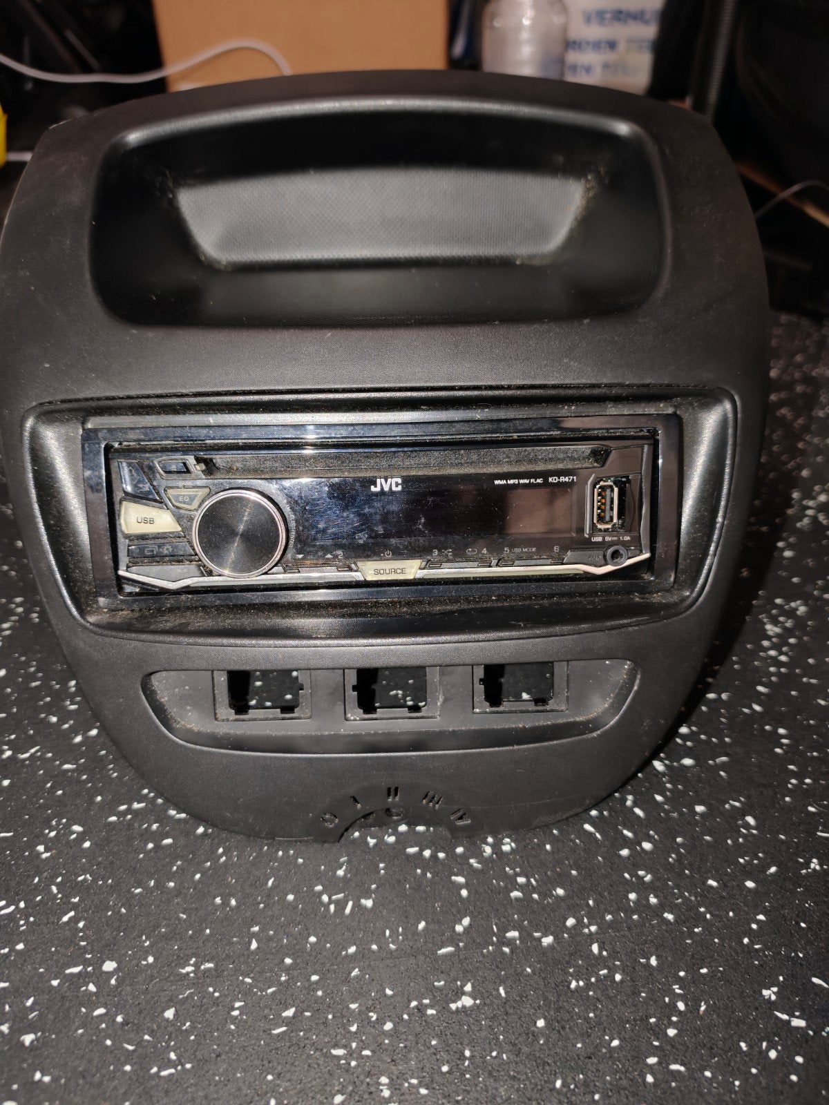 citroen c1 din paneel met radio, Auto diversen, Autoradio's, Ophalen of Verzenden, Gebruikt