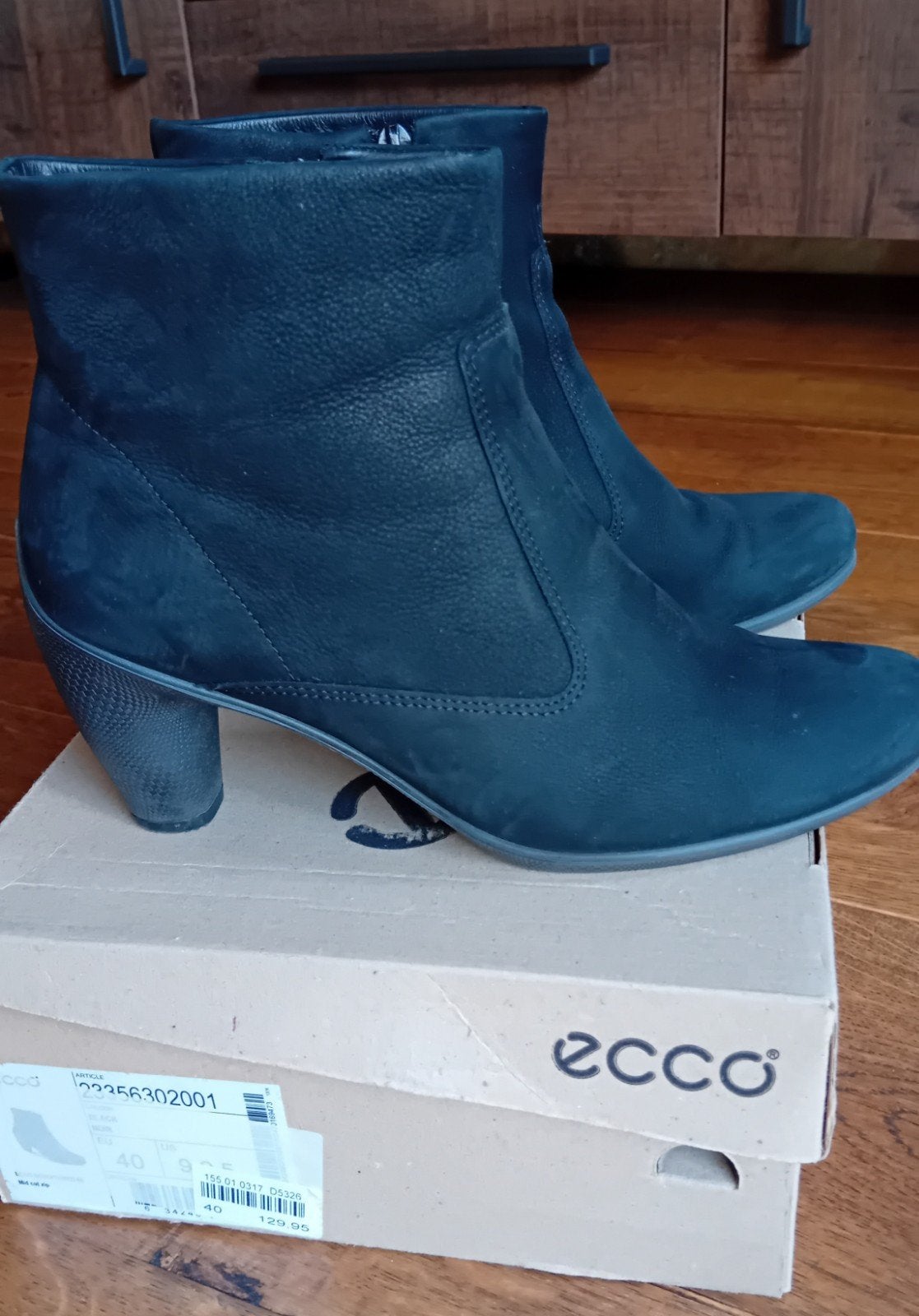 ECCO Zwarte Enkellaarzen Maat 40, Kleding | Dames, Zwart, Lage of Enkellaarzen, ECCO, Ophalen of Verzenden